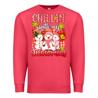 Cardinal chillin  with my red snowmies Premium Sweatshirt - AdoDesignShop