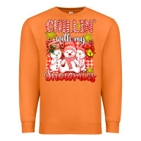 Carrot chillin  with my red snowmies Premium Sweatshirt - AdoDesignShop
