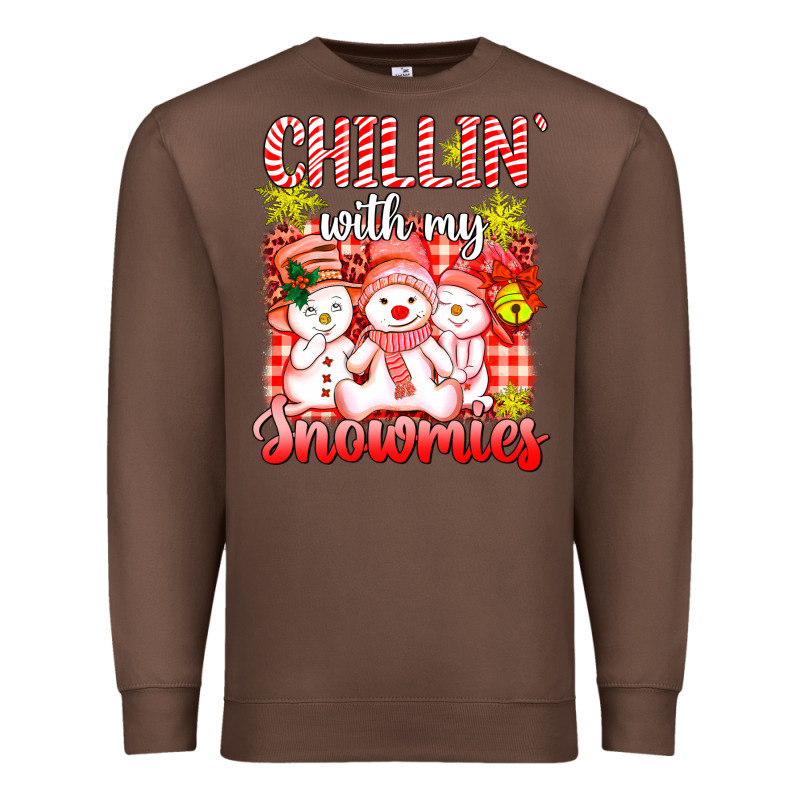 Chillin  With My Red Snowmies Premium Sweatshirt by AdoDesignShop | Teevron