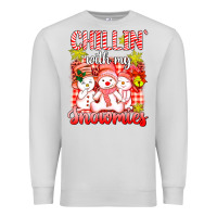 Dove Grey chillin  with my red snowmies Premium Sweatshirt - AdoDesignShop