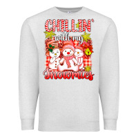 Oatmeal Heather chillin  with my red snowmies Premium Sweatshirt - AdoDesignShop