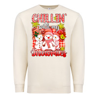 Sandshell chillin  with my red snowmies Premium Sweatshirt - AdoDesignShop