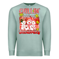 Seafoam chillin  with my red snowmies Premium Sweatshirt - AdoDesignShop
