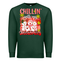Sports Green chillin  with my red snowmies Premium Sweatshirt - AdoDesignShop
