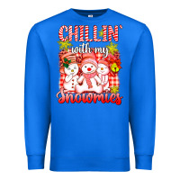True Royal chillin  with my red snowmies Premium Sweatshirt - AdoDesignShop