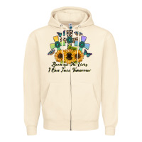 Sandshell because he lives i can face tomorrow Zipper Hoodie - CowhideDigitalArt