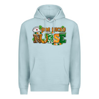Blue Mist one lucky nurse Premium Hoodie - AdoDesignShop