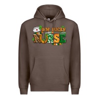 Coffee one lucky nurse Premium Hoodie - AdoDesignShop
