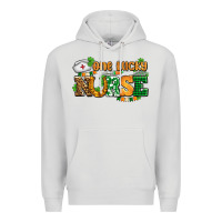 Dove Grey one lucky nurse Premium Hoodie - AdoDesignShop
