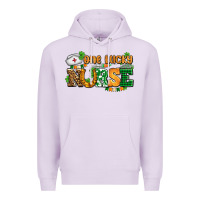 Lilac one lucky nurse Premium Hoodie - AdoDesignShop