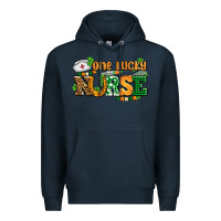 Navy one lucky nurse Premium Hoodie - AdoDesignShop