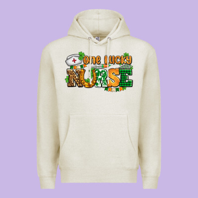One Lucky Nurse Premium Hoodie Designed By Adodesignshop