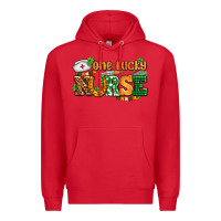 Red one lucky nurse Premium Hoodie - AdoDesignShop