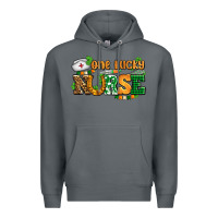 Rock one lucky nurse Premium Hoodie - AdoDesignShop