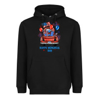 Black happy memorial day farm truck Heavyweight Hoodie - JahusDesignShop