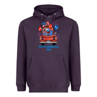 Plum happy memorial day farm truck Heavyweight Hoodie - JahusDesignShop