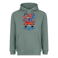 Happy Memorial Day Farm Truck Heavyweight Hoodie | Teevron