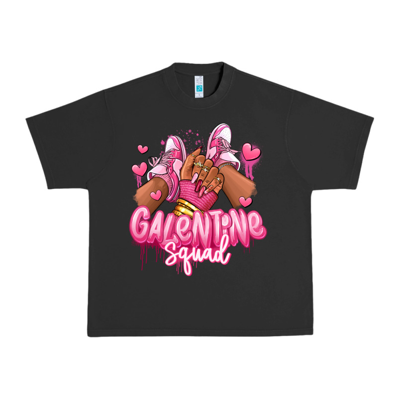 Galentine Squad Afro Girl Sneakers Urban Heavy Tee by RanaPortraitStore | Teevron
