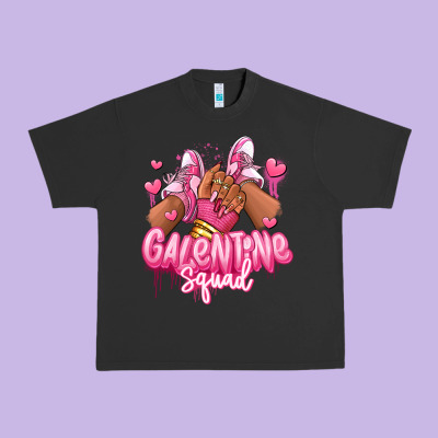 Urban Heavy Tee galentine squad afro girl sneakers