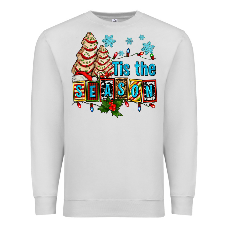Tis The Season Christmas Tree Cake Ado Premium Sweatshirt by AdoDesignShop | Teevron