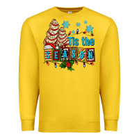 Lemon tis the season christmas tree cake ado Premium Sweatshirt - AdoDesignShop