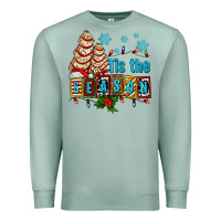 Seafoam tis the season christmas tree cake ado Premium Sweatshirt - AdoDesignShop