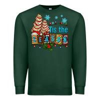 Sports Green tis the season christmas tree cake ado Premium Sweatshirt - AdoDesignShop