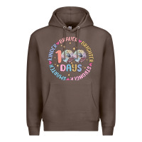 Coffee 100 days of school Premium Hoodie - MaliasSmallBusiness