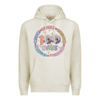 Oatmeal Heather 100 days of school Premium Hoodie - MaliasSmallBusiness