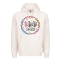 Pale Pink 100 days of school Premium Hoodie - MaliasSmallBusiness