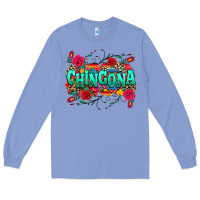 Colony Blue chingona Long Sleeve Tee - texasbilliewilder