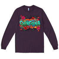 Plum chingona Long Sleeve Tee - texasbilliewilder