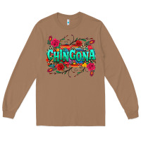 Toasted Coconut chingona Long Sleeve Tee - texasbilliewilder