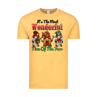 Vintage Mustard it's the most wonderful time of the year Vintage Tee - BarkalooDesign