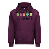 Mauve Wine ıt's okay to feel all the feels Urban Hoodie - MaliasSmallBusiness