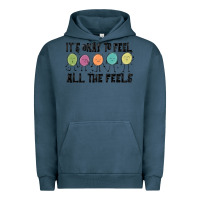 Pigment Midnight Navy ıt's okay to feel all the feels Urban Hoodie - MaliasSmallBusiness