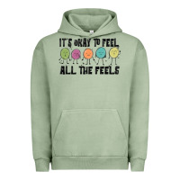 Pigment Oil Green ıt's okay to feel all the feels Urban Hoodie - MaliasSmallBusiness