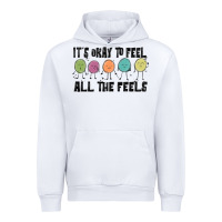 White ıt's okay to feel all the feels Urban Hoodie - MaliasSmallBusiness