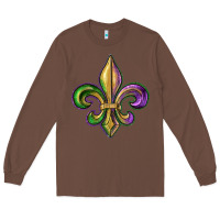Chestnut fleur de lis Long Sleeve Tee - RanaPortraitStore