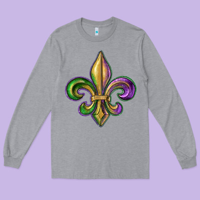 Fleur De Lis Long Sleeve Tee Designed By Ranaportraitstore