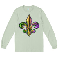 Matcha fleur de lis Long Sleeve Tee - RanaPortraitStore