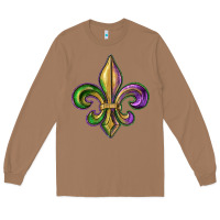 Toasted Coconut fleur de lis Long Sleeve Tee - RanaPortraitStore