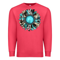 Cardinal western sunflower gemstone Premium Sweatshirt - JahusDesignShop