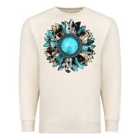 Sandshell western sunflower gemstone Premium Sweatshirt - JahusDesignShop