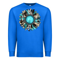 True Royal western sunflower gemstone Premium Sweatshirt - JahusDesignShop