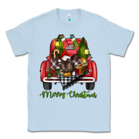 Dusty Blue merry christmas truck Classic Tee - RanaPortraitStore