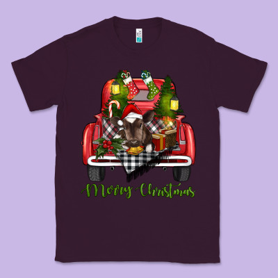 Merry Christmas Truck Classic Tee Designed By Ranaportraitstore