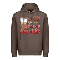 Coffee coffee gives me mother powers Premium Hoodie - MaliasSmallBusiness