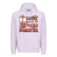Lilac coffee gives me mother powers Premium Hoodie - MaliasSmallBusiness