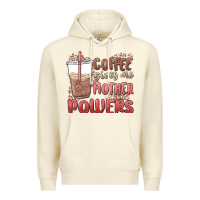 Sandshell coffee gives me mother powers Premium Hoodie - MaliasSmallBusiness